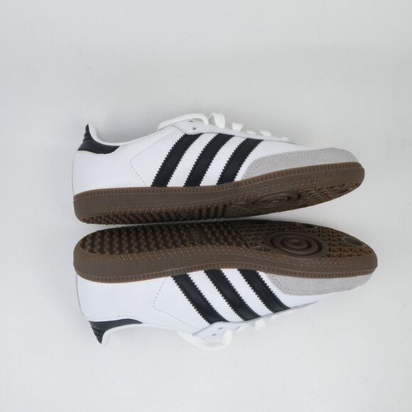 adidas Originals Women's US 5.5 Samba OG Trainers Youth 4.5 White/Black B75806 - Picture 4 of 13